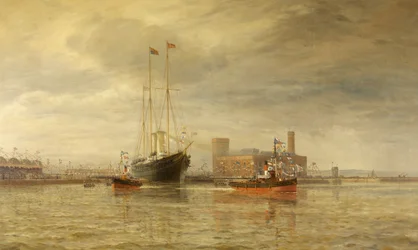 Inauguración del Royal Edward Dock, Avonmouth, 9 de julio