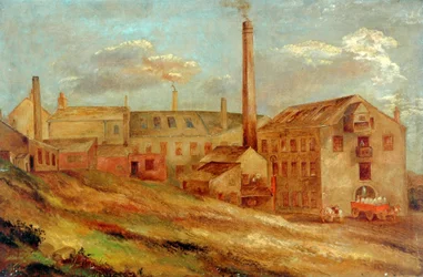 Un molino (óleo sobre lienzo)