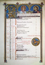 Antifonario de San Pedro, c.1160 (página iluminada)