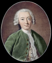 CLAUDE ADRIEN HELVETIUS. Filósofo inglés (grabado)