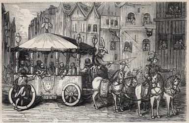 Muerte de Enrique IV: asesinato de Enrique IV el 14 de mayo de 1610 por François Ravaillac - asesinato de Enrique IV por François Ravaillac en la rue de la Ferronnerie el 14 de mayo de 1610