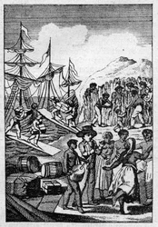 Frontispicio para una edición popular del "Viaje de París a Saint-Cloud por mar y regreso de Saint Cloud a París por tierra" de Louis Balthazar Neel.