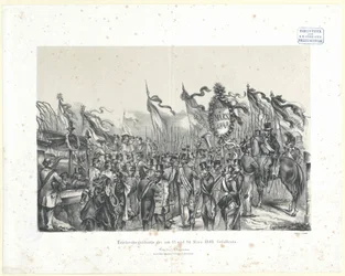 Funeral del en 13 y 14 de marzo de 1848 persona muerta en combate
