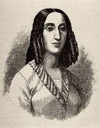 GORRITI, Juana Manuela (1818-1892), escritora argentina. Grabado.