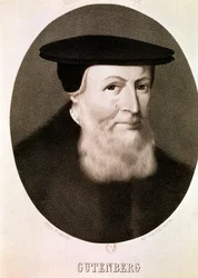 GUTENBERG Johannes: Retrato (aguafuerte)