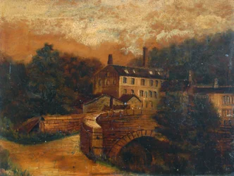 Molino Gibson (óleo sobre cartulina)