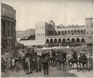 Historia de Sicilia: Roger I de Sicilia llamado Roger Bosso y El Gran Conde entrando en Palermo en 1071