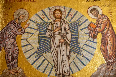La transfiguración de Jesús. Catedral de Harissa, 2022 (foto)