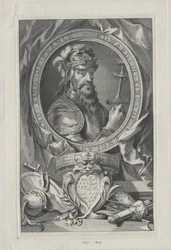 Rey de Inglaterra Eduardo III (impresión)
