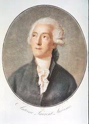 LAVOISIER Antoine-Laurent de: Retrato (acuarela)