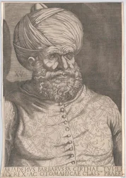 Gobernante otomano en Argel Chaireddin Barbarroja (impresión)