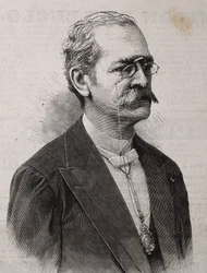 PALMA, Ricardo (1833-1919). Escritor, erudito, bibliotecario y político peruano. Grabado.