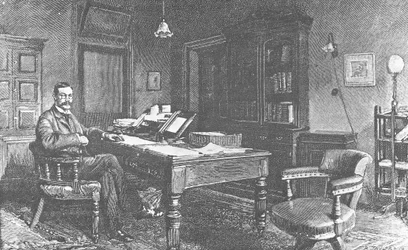 Retrato de Arthur Conan Doyle (grabado)