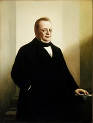 Retrato de Camillo Benso, conde de Cavour (óleo sobre lienzo)