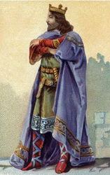 Retrato de Cariberto, rey de los francos .