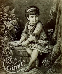 Retrato de Corinne, niña actriz