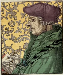 Retrato de Didier Erasme (Erasmo de Rotterdam) (1469 - 1536), humanista holandés.