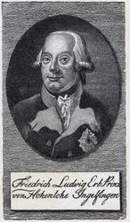 Retrato de Federico Luis de Hohenlohe-Ingelfingen