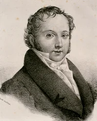 Retrato de Gioachino Antonio Rossini (aguafuerte)