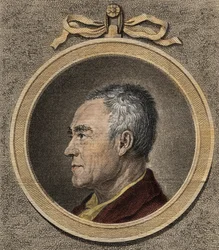 Retrato de Johann Georg Sulzer 1720 1779 profesor de matemáticas y filósofo