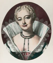 Retrato de Louise Labbé (1526-1566) (grabado)