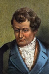 Retrato de Robert Fulton, ingeniero estadounidense (cromo)