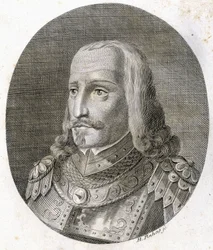 Retrato de Rodolfo I de Habsburgo, Señor de la Suiza Almánica, actualmente Emperador de Alemania