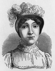 Retrato de Sophie Armand o Madame Blanchard (1778-1819), esposa de Jean Pierre Blanchard, aeronáutico francés. Murió en la explosión de un globo.