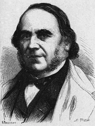 Retrato de Victor Coste, biólogo francés que trabajó en embriología .