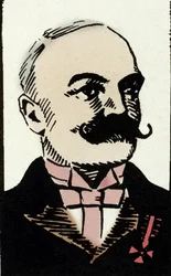Retrato del escritor italiano Emilio Salgari (1863-1911) (Retrato del escritor italiano Emilio Salgari