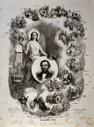 Cartel con escenas de sus óperas (cartel)