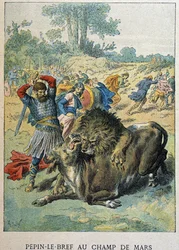 Pépin el Breve en Champ de Mars hacia 750.