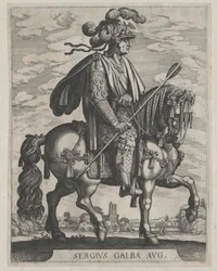 El emperador romano Galba