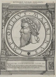 El emperador romano Macrino