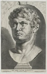 El emperador romano Nerón (huella)