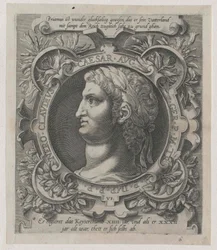 El emperador romano Nerón (huella)