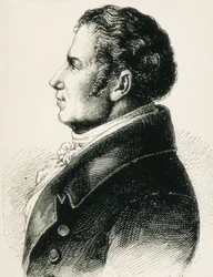 SCHLEGEL, August Wilhelm von (1767-1845). Teórico alemán del Romanticismo. Aguafuerte
