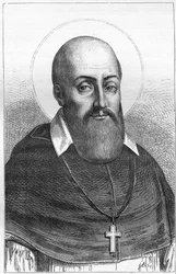 San Francisco de Sales, obispo de Ginebra, fundador de la Orden de la Visitación .