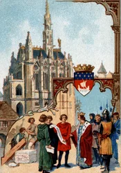 San Luis fundó la Sainte Chapelle de París para depositar la corona de espinas.