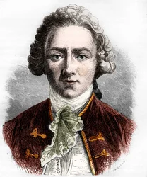 Sebastien-Roch Nicolas de Chamfort, moralista francés (grabado)