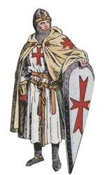 Los Caballeros Templarios - grabado - Templarios en el siglo XIII