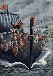 La llegada de los vikingos a Normandía en el siglo IX