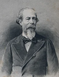 ZORRILLA Y MORAL, José (1817-1893). Poeta y dramaturgo romántico español. Grabado
