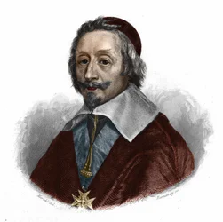 retrato de Armand Jean Du Plessis, cardenal por Richelieu Prélat y estadista francés (n en París