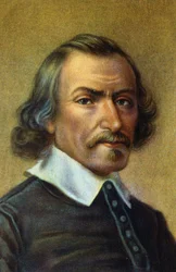 retrato del médico inglés Sir William Harvey.1578-1657