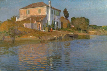 Isla frente a Torcello (óleo sobre lienzo)