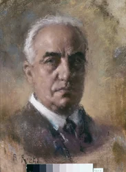 Retrato de Umberto Menotti Maria Giordano (pintura al óleo)
