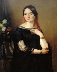 Retrato de la actriz Mademoiselle Mars Anne Francoise Hyppolyte Boutet