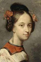 Retrato de la bailarina Marie Taglioni