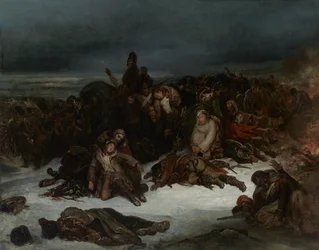 La retirada del ejército de Napoleón de Rusia en 1812